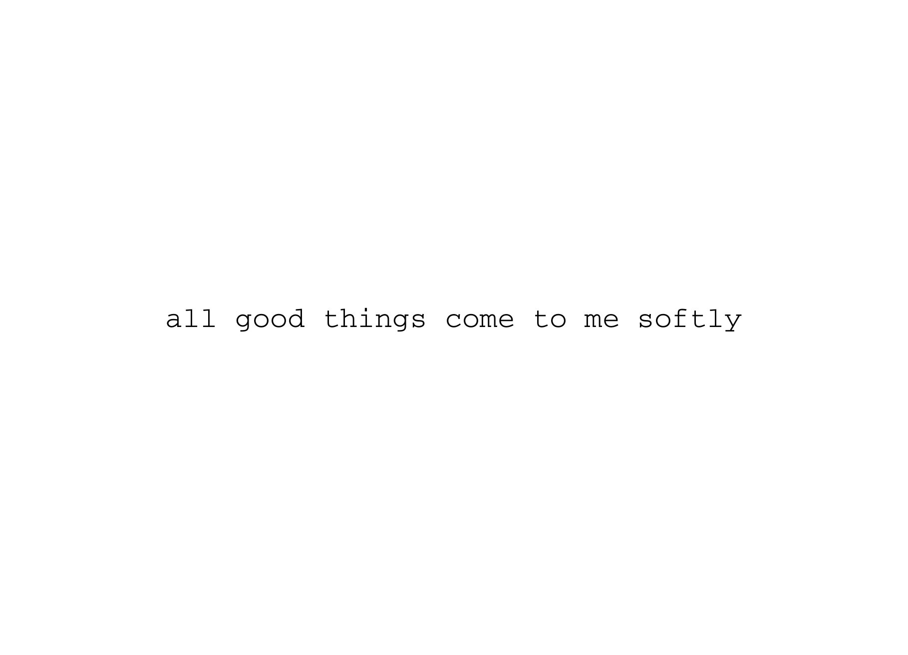 All Good Things