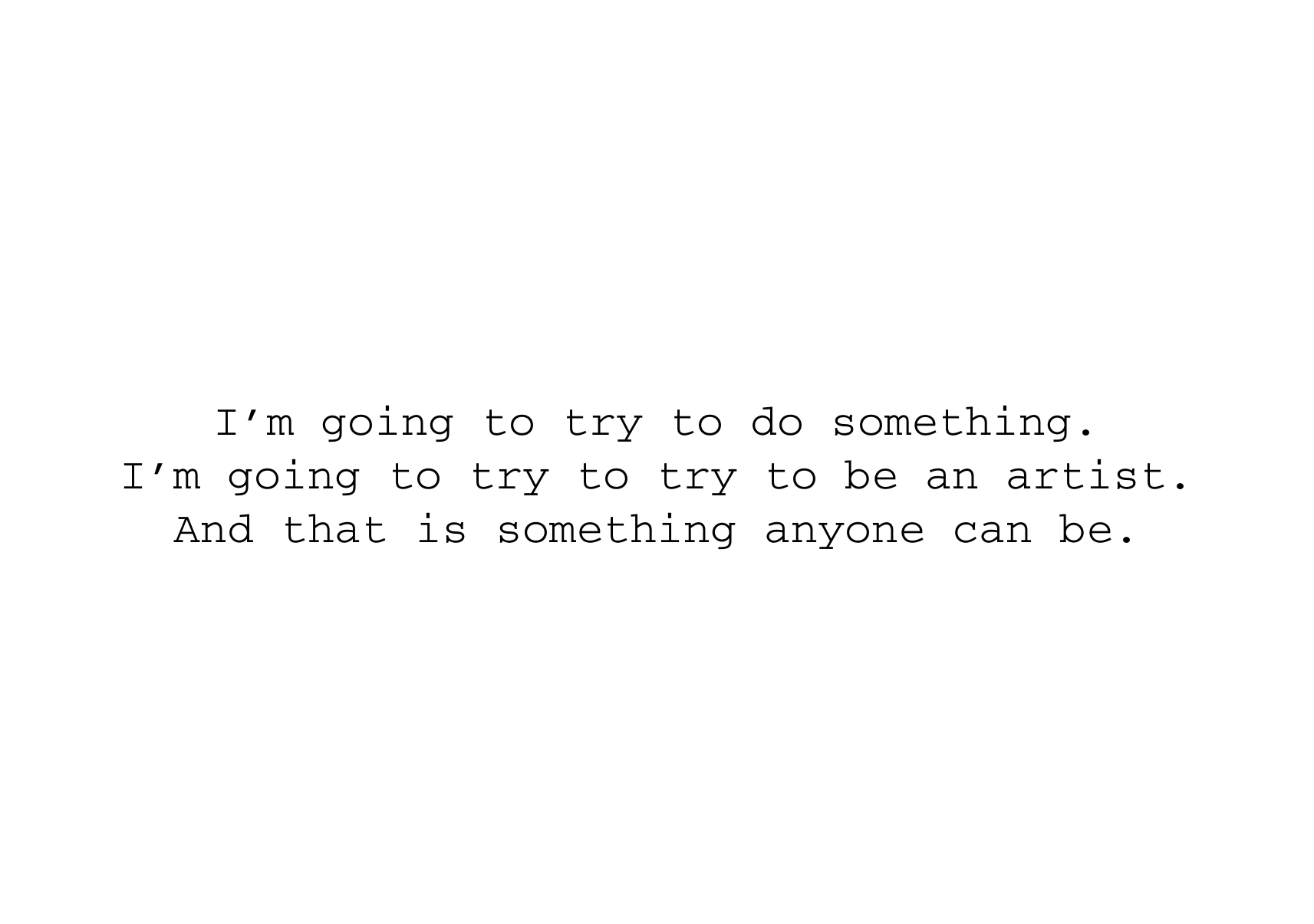 Be An Artist