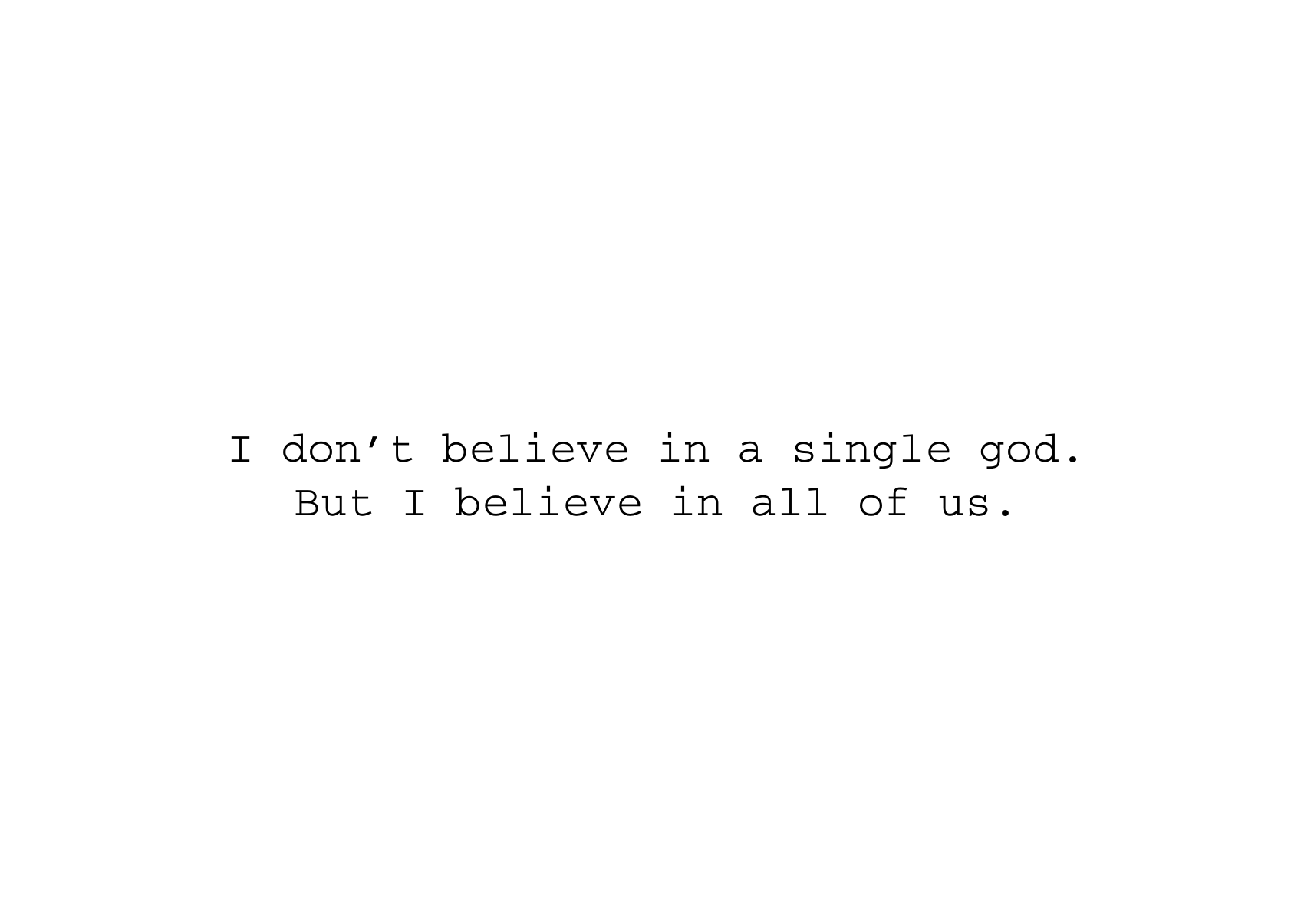 Believe In Us